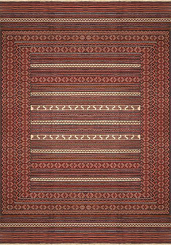 Безворсовый Персидский ковер Zinjan №3557 280x182cm из шерсти Безворсовый Персидский ковер Zinjan №3557 280x182cm из шерсти