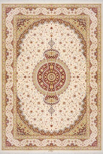 Шелковый Иранский ковер Qom №1687 232x160cm Шелковый Иранский ковер Qom №1687 232x160cm