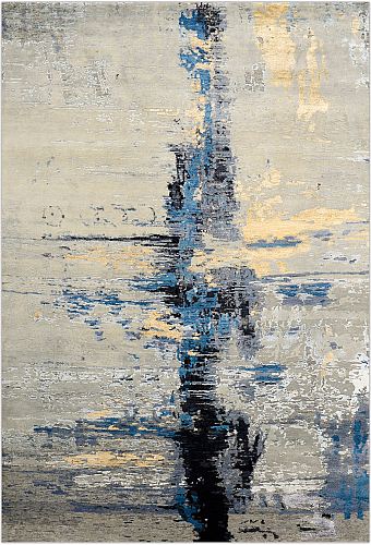 Индийский Oil Paint ковер №3841 304x205cm из шелка и шерсти Индийский Oil Paint ковер №3841 304x205cm из шелка и шерсти