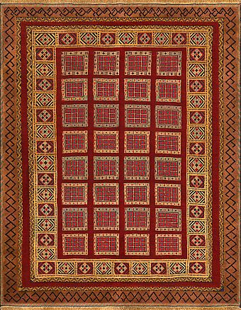 Безворсовый Персидский ковер Sirjan №3045 184x150cm из шерсти Безворсовый Персидский ковер Sirjan №3045 184x150cm из шерсти