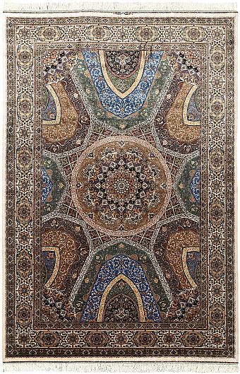 Шелковый Иранский ковер Tehran №5427 300x200cm Шелковый Иранский ковер Tehran №5427 300x200cm