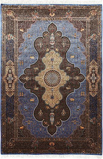 Шелковый Иранский ковер Tehran №5429 297x200cm Шелковый Иранский ковер Tehran №5429 297x200cm
