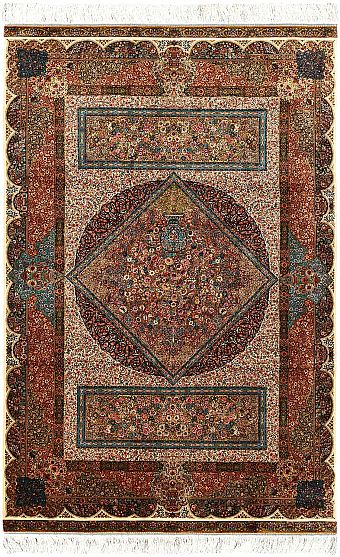 Шелковый Иранский ковер Tehran №5432 226x146cm Шелковый Иранский ковер Tehran №5432 226x146cm