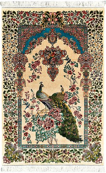 Шелковый Иранский ковер Tehran №5435 225x150cm Шелковый Иранский ковер Tehran №5435 225x150cm