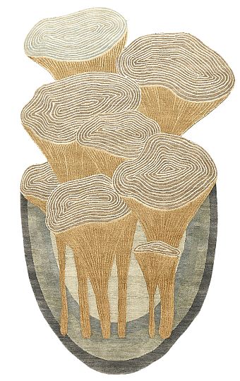 Индийский Pearl ковер №5530 301x165cm из шелка и шерсти Индийский Pearl ковер №5530 301x165cm из шелка и шерсти